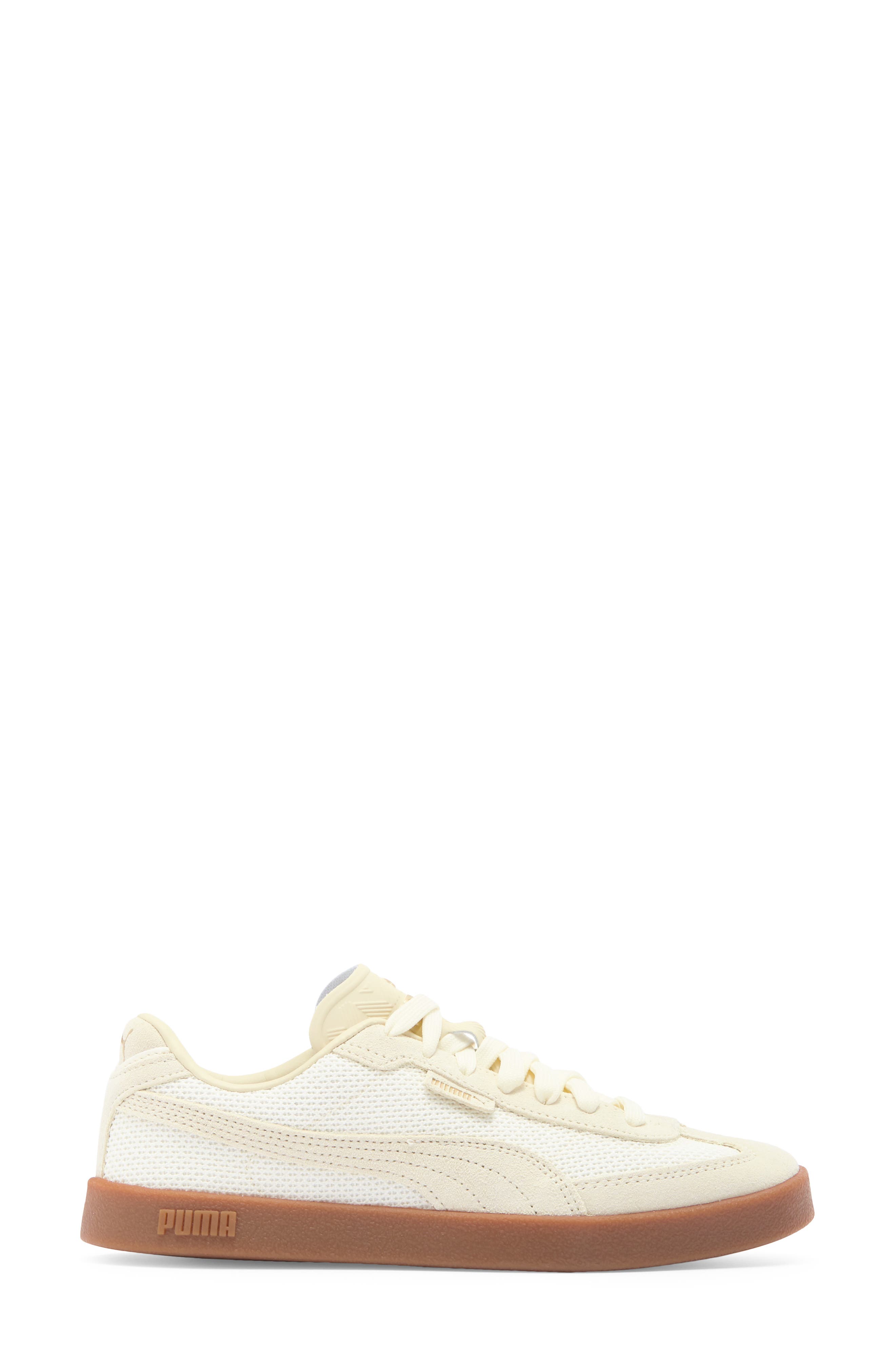 PUMA Club II Era Sneaker, Alternate, color, Alpine Snow-Alpine Snow-Gold