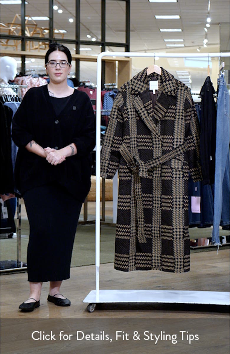 Plaid Belted Coat, sales video thumbnail