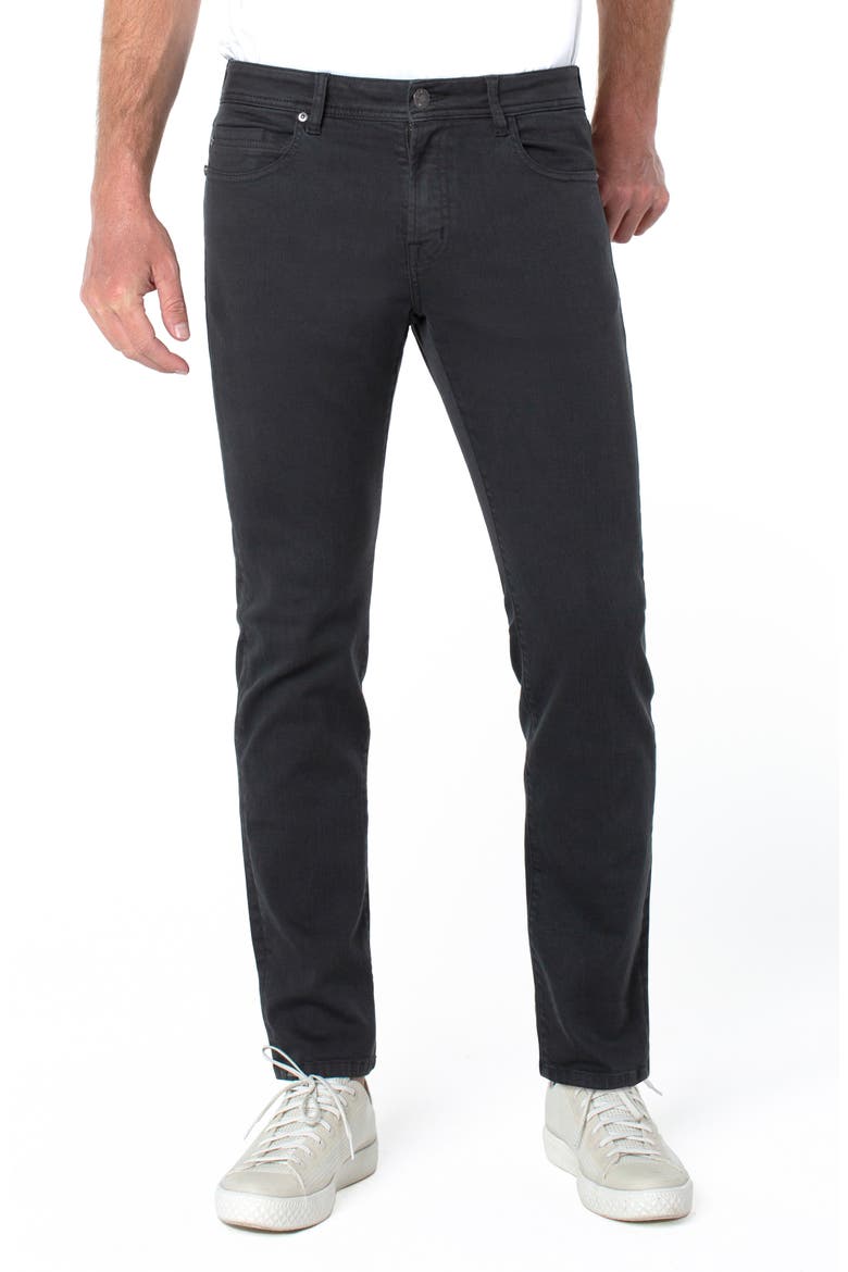 Kingston Modern Slim Straight Leg Stretch Twill Pants, Main, color, SHADOW