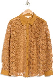 BY DESIGN Honey Love Long Sleeve Button-Up Shirt