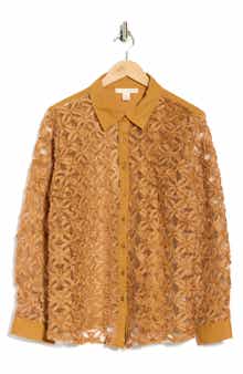 BY DESIGN Honey Love Long Sleeve Button-Up Shirt