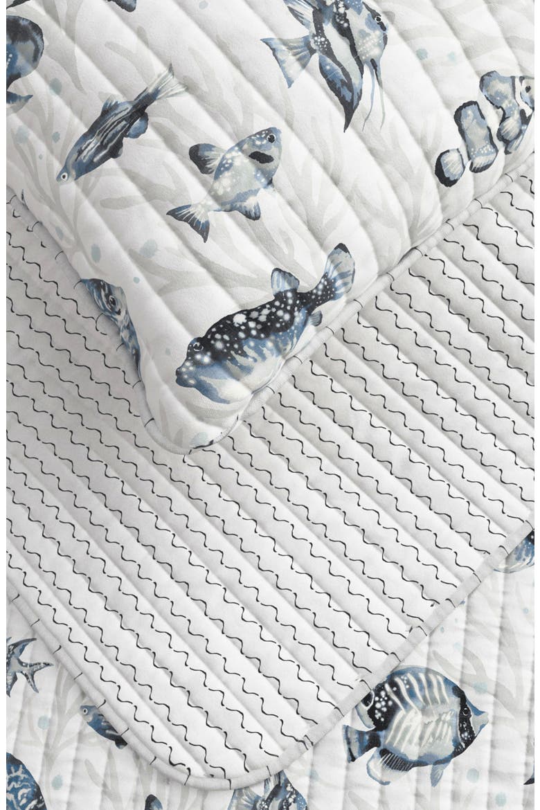 Coastal Quilt Set, Alternate, color, COASTAL FISH