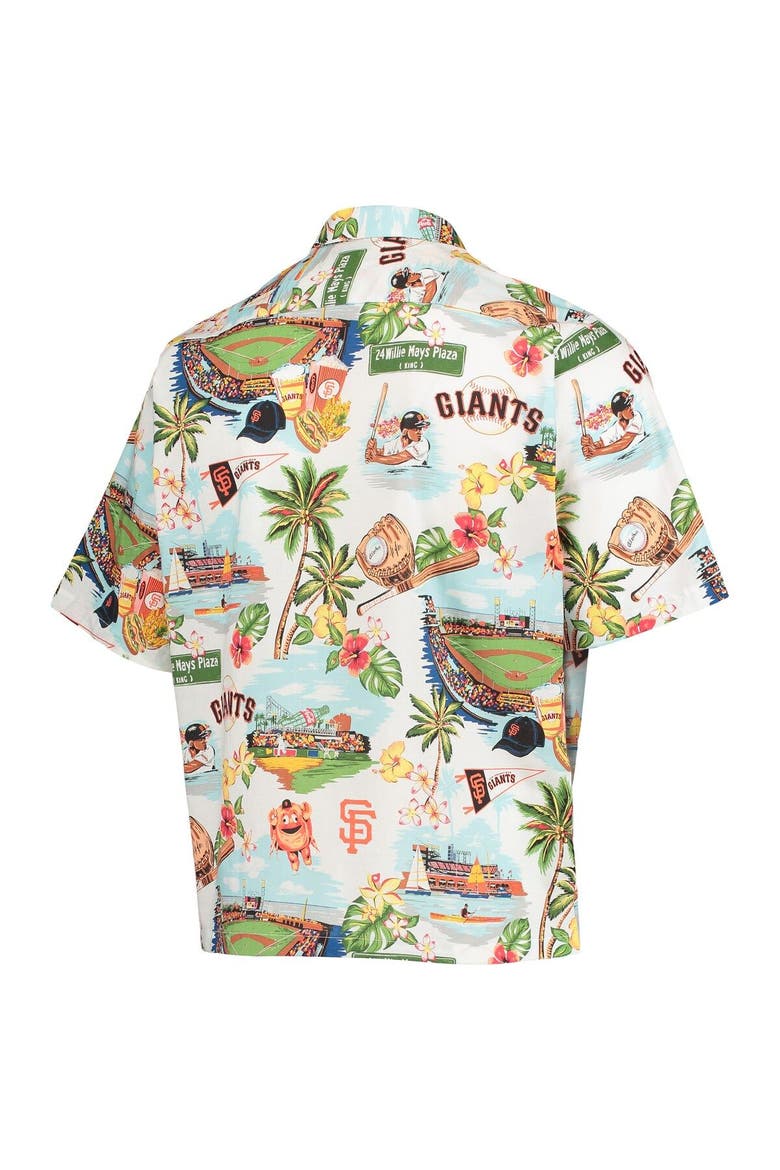 Men's Reyn Spooner White San Francisco Giants Scenic Button-Up Shirt, Alternate, color, White