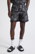 AMIRI MA Check Silk Shorts