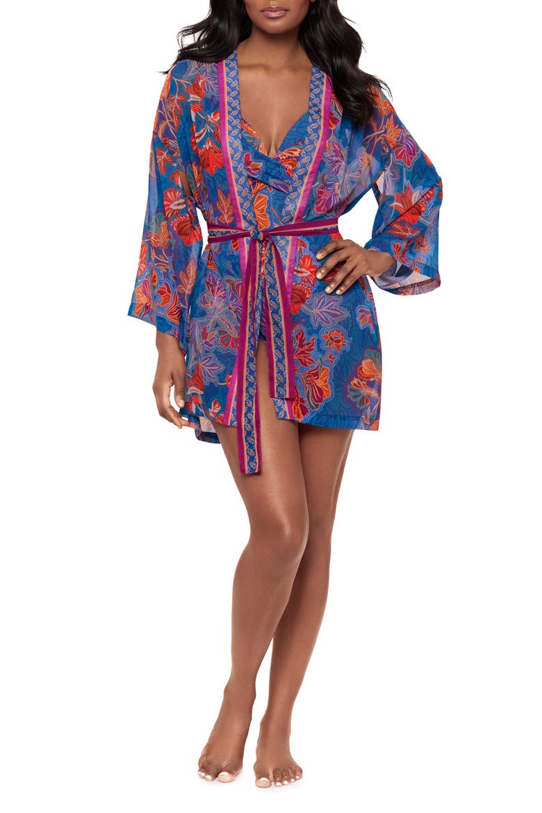 Decoupage Cover-Up Dress, Main, color, MULTI