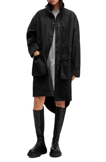 Allsaints Milla Parka In Black