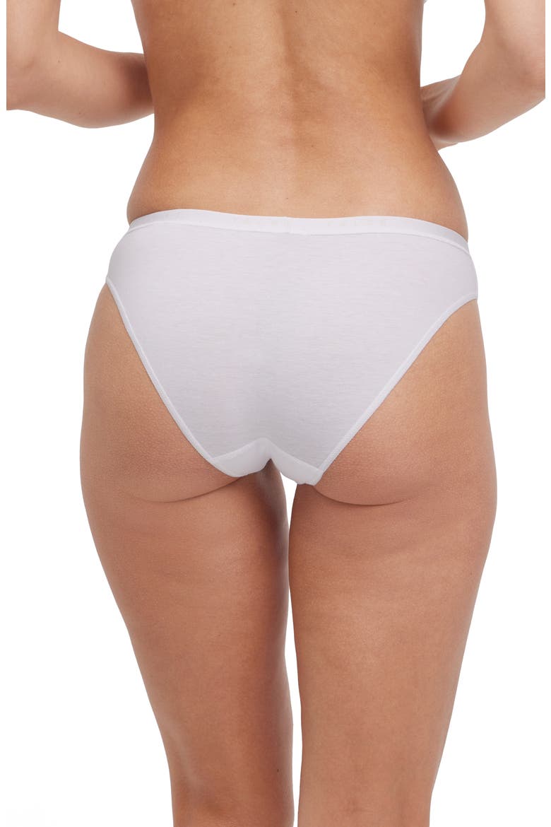 Daily Climate Cotton Blend Bikini Briefs, Alternate, color, WHITE