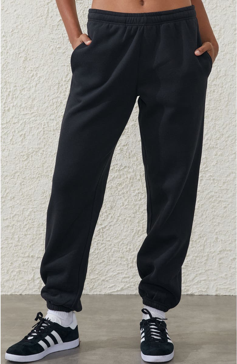 COTTON ON BODY Plush Essential Gym Sweatpant, Alternate, color, Black