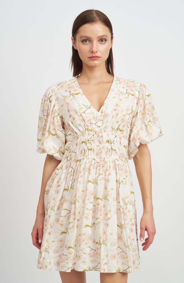 En Saison Callie Floral Print Minidress, Alternate, color,