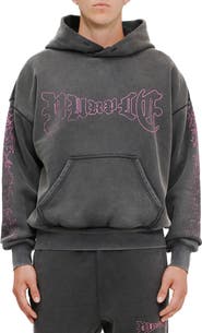 PURPLE BRAND Logo Cotton Graphic Hoodie