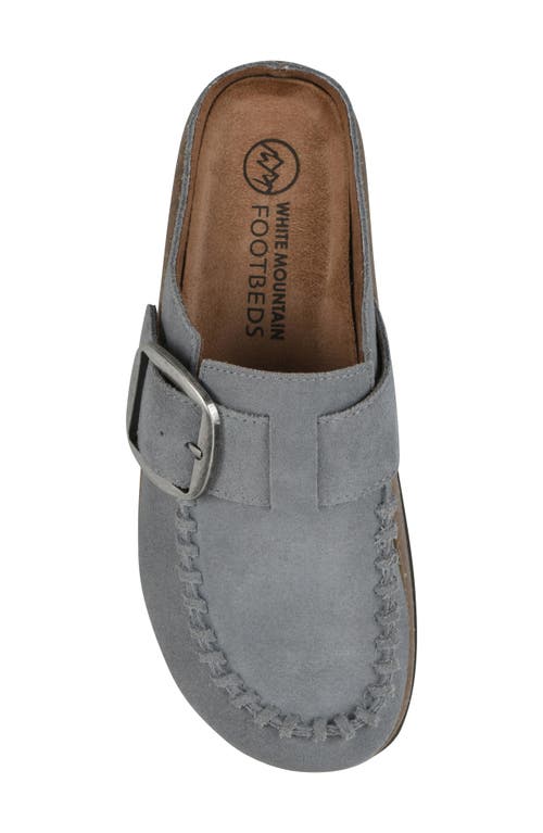 White Mountain Footwear Bayberry Mule In Blue Raspberry Suede