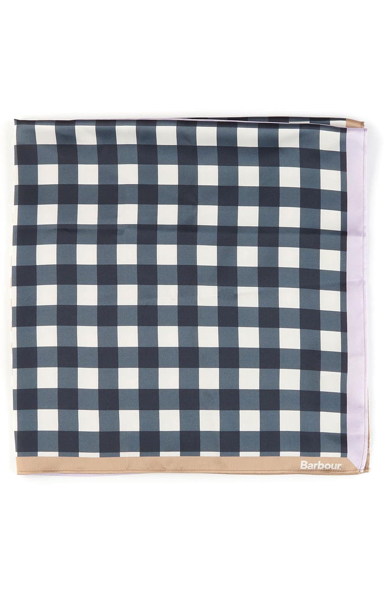 Barbour Darla Gingham Square Scarf, Alternate, color,