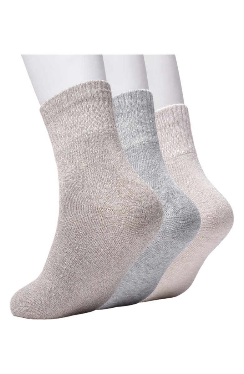 Timberland Assorted 3-Pack Oversize Welt Marled Boot Socks, Alternate, color, 