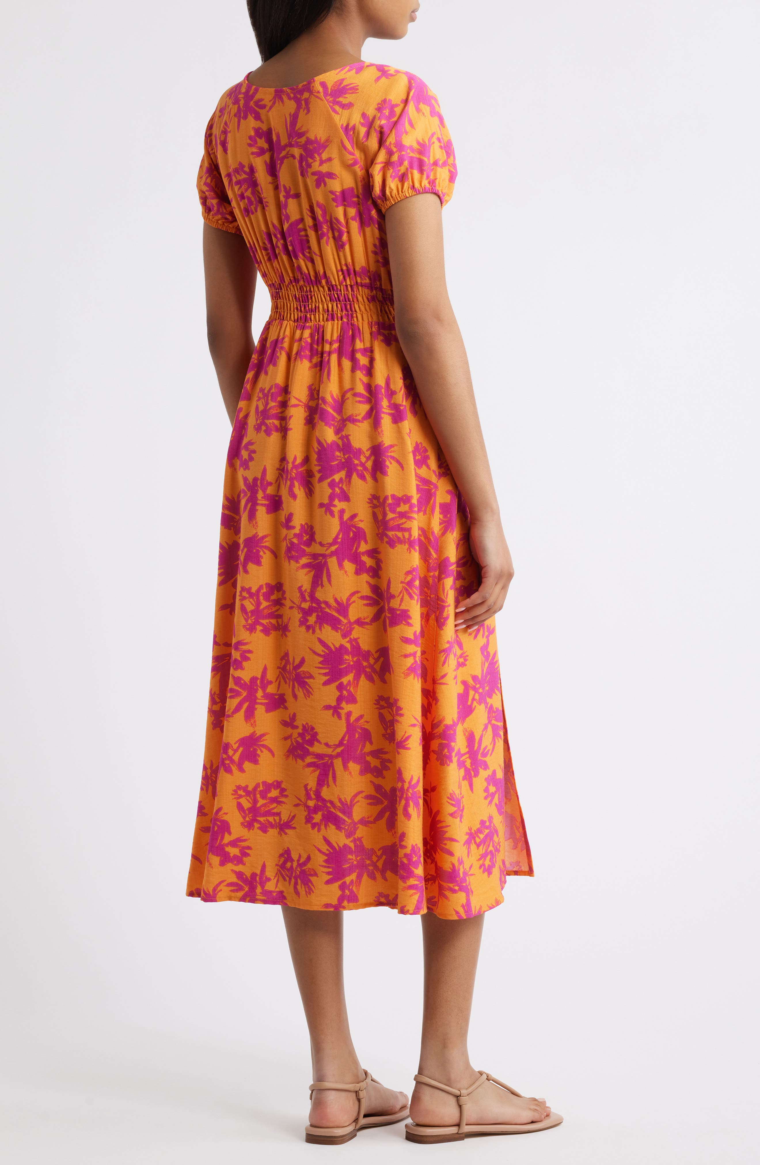 Tie Front Slit Midi Dress - image 4