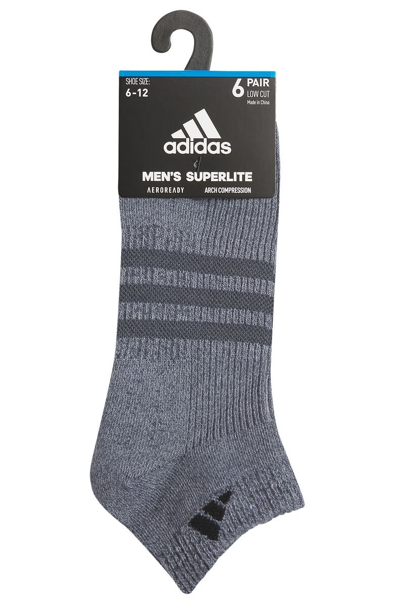 adidas Superlite 3.0 6-Pack Ankle Socks, Alternate, color, 
