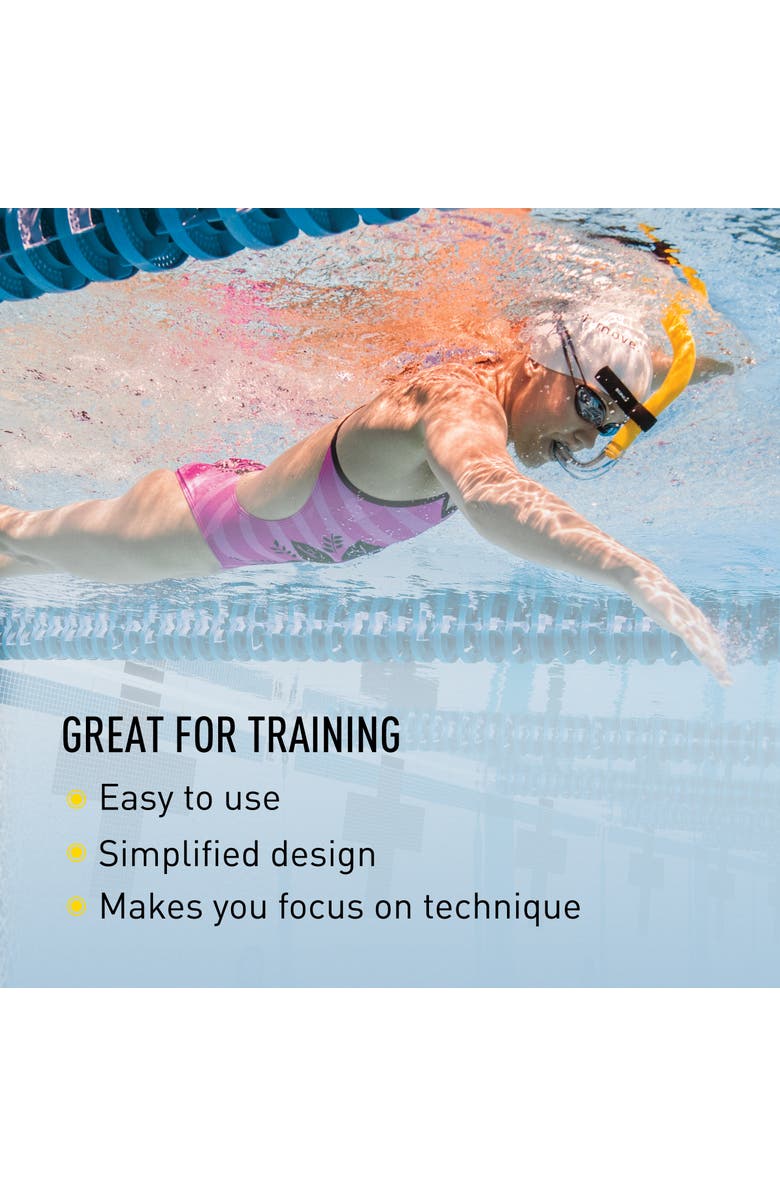 FINIS Freestyle Center Mount Swim Snorkel Sprint Training Snorkel Promotes Proper Head Position, Alternate, color, Yellow