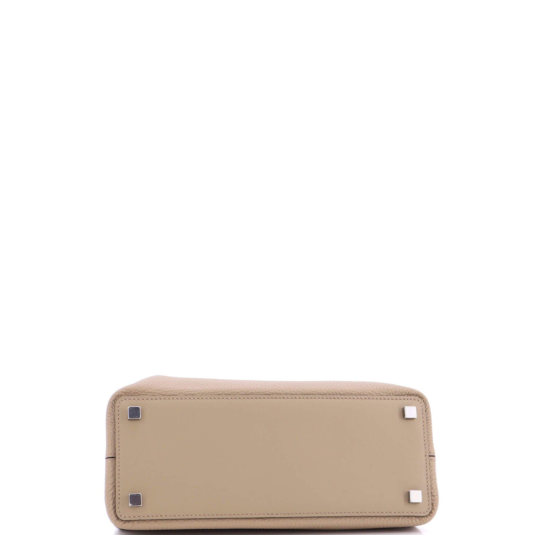 Pre-Owned Hermes Medor Handbag Togo, Alternate, color, Beige Marfa