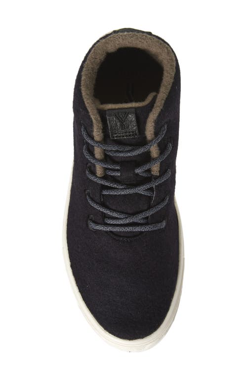 Yy Nation Alto Water Resistant Wool Blend High Top Sneaker In Black/white