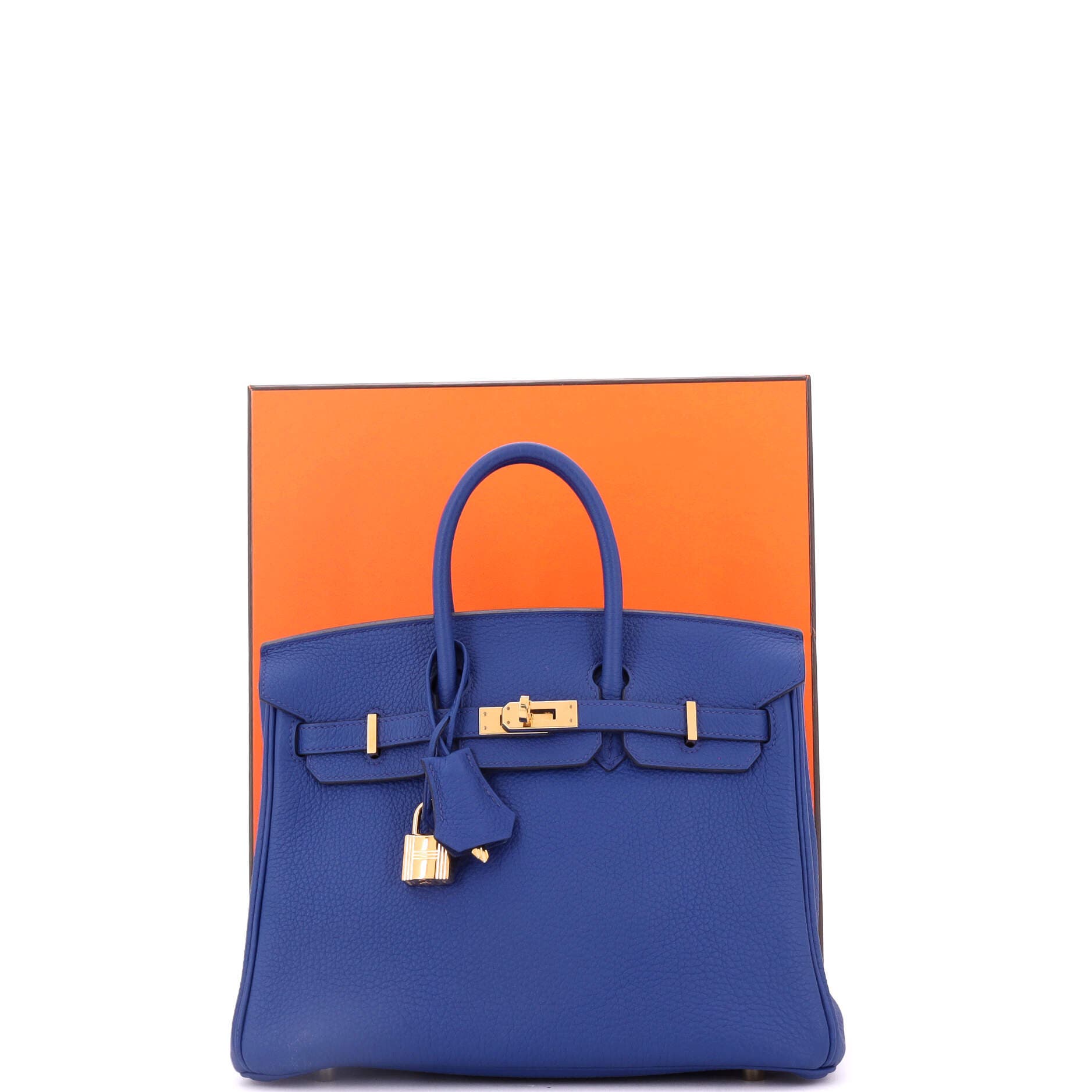 Pre-Owned Hermes Birkin Handbag Blue Togo with Gold Hardware 25, Alternate, color, Bleu Royal