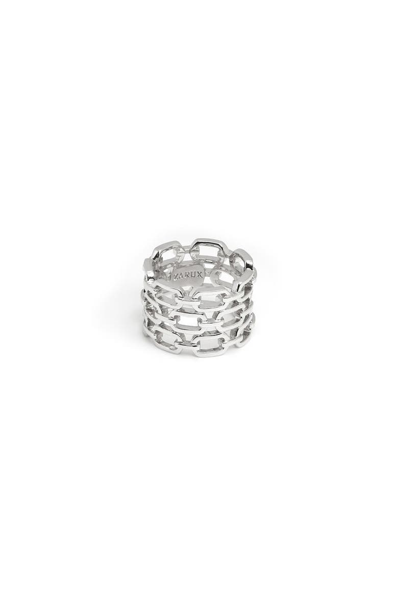 Modern Day Ring, Main, color, White Gold