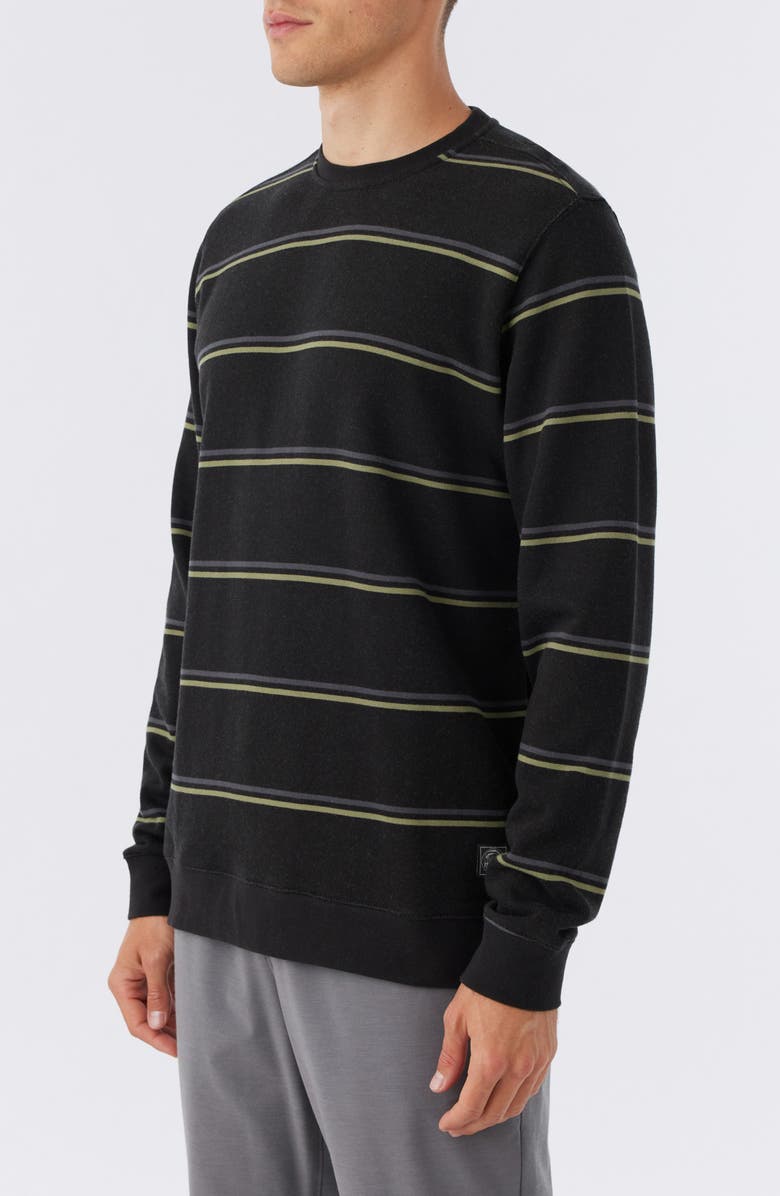 O'Neill Nash Stripe Crewneck Sweatshirt, Alternate, color, 