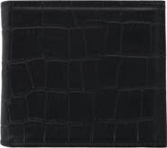 Trafalgar Esteban Croco Embossed Leather 8 Slot Bi-Fold Wallet