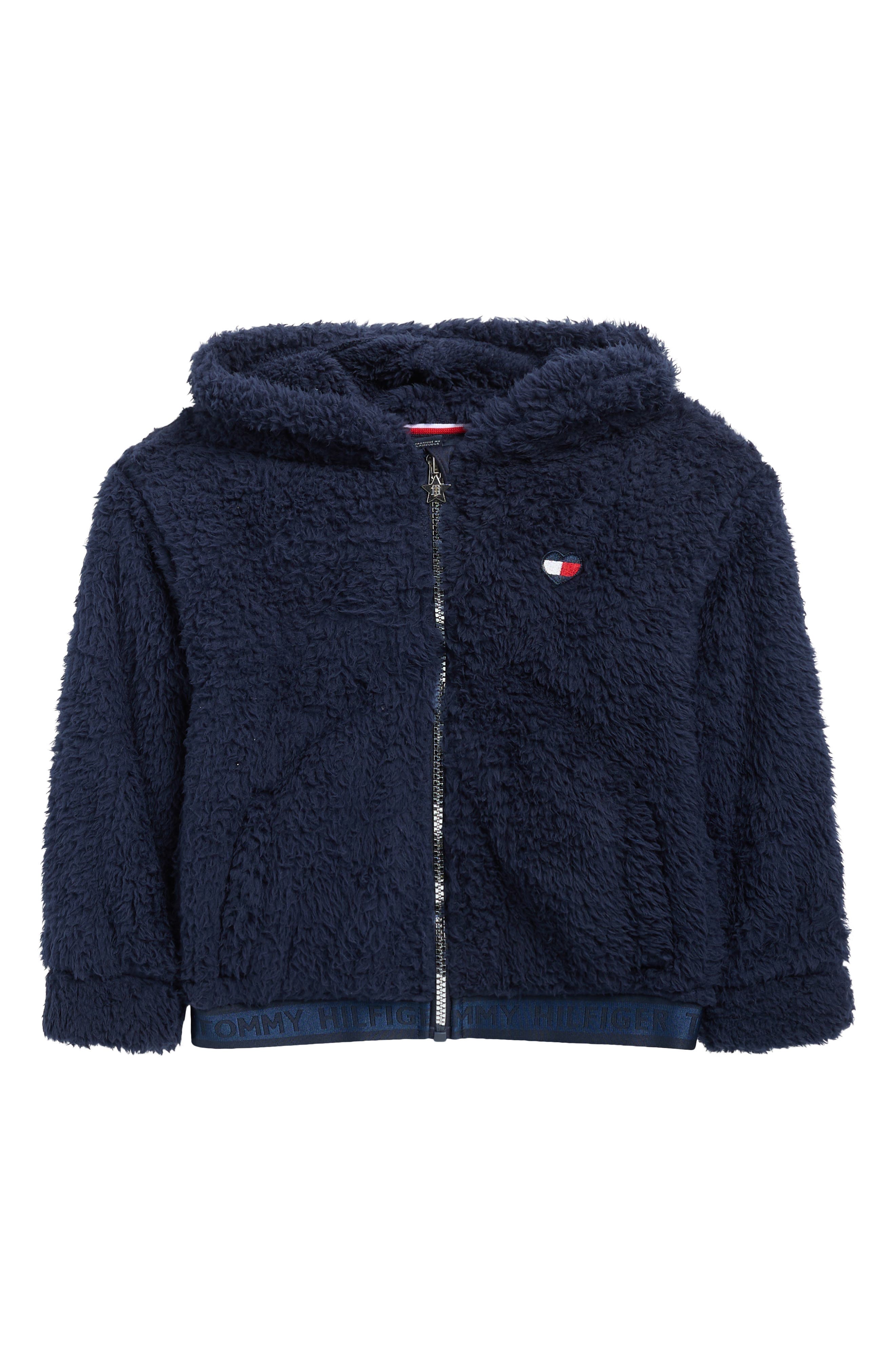 Tommy Hilfiger Kids' Minky Faux Fur Hooded Jacket