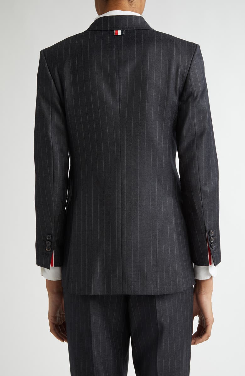 Thom Browne Pinstripe Wool Sport Coat, Alternate, color, Dark Grey