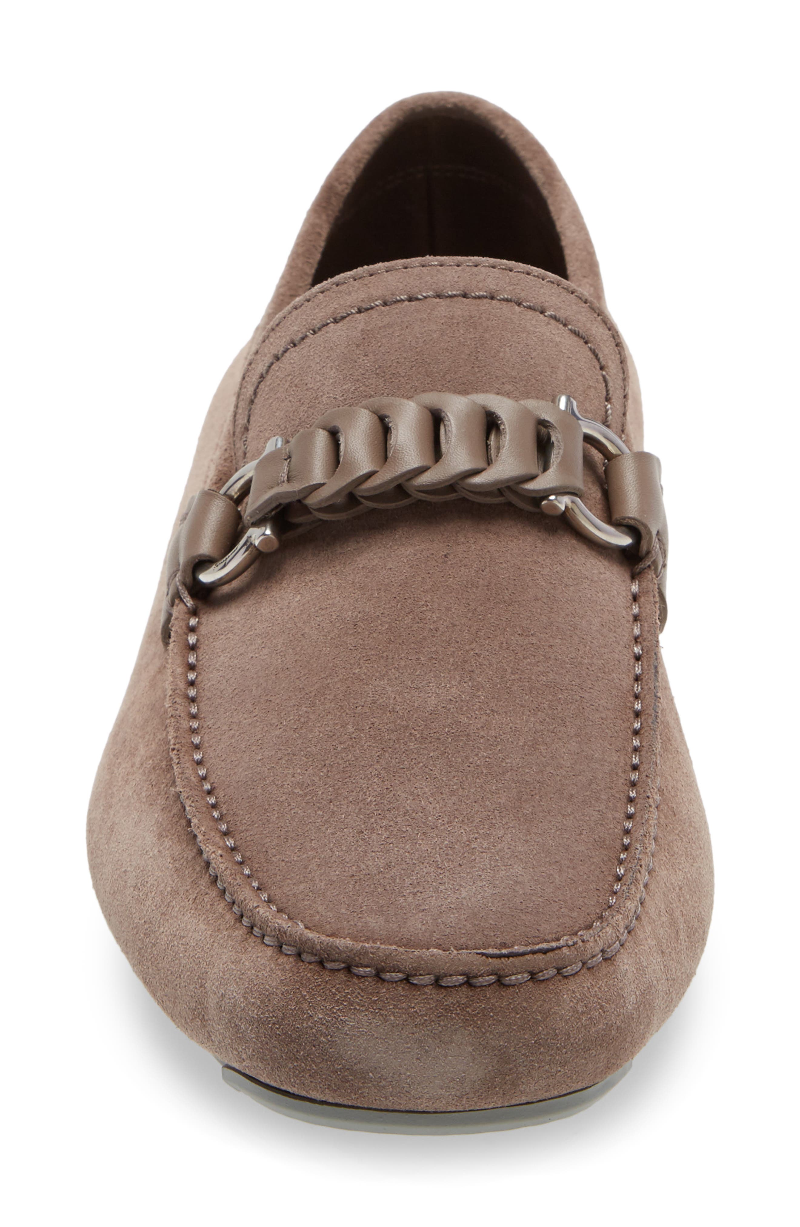 Salvatore Ferragamo Stuart Driving Shoe, Alternate, color, COTTON