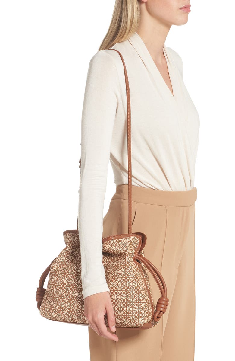 Loewe Flamenco Anagram Jacquard Bag, Alternate, color,