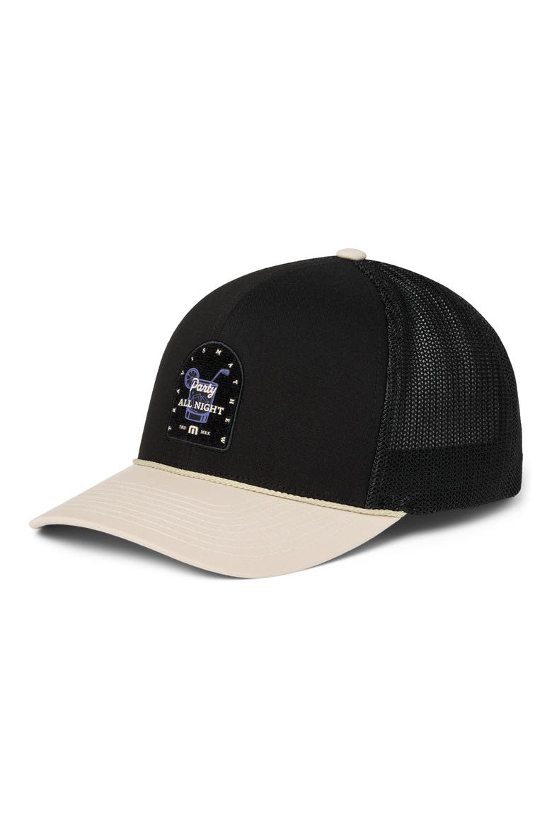 Beer Break Snapback Golf Hat, Main, color, BLACK