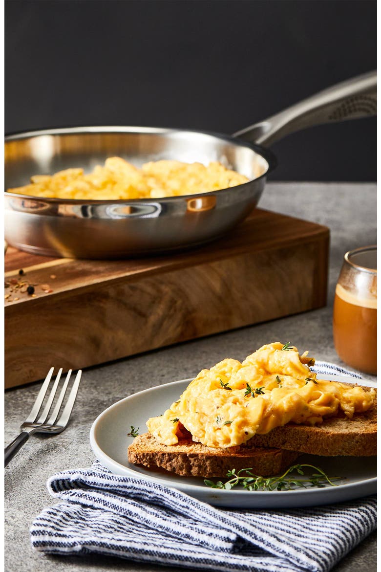 iD3® SS 8in Frypan, Alternate, color, SILVER