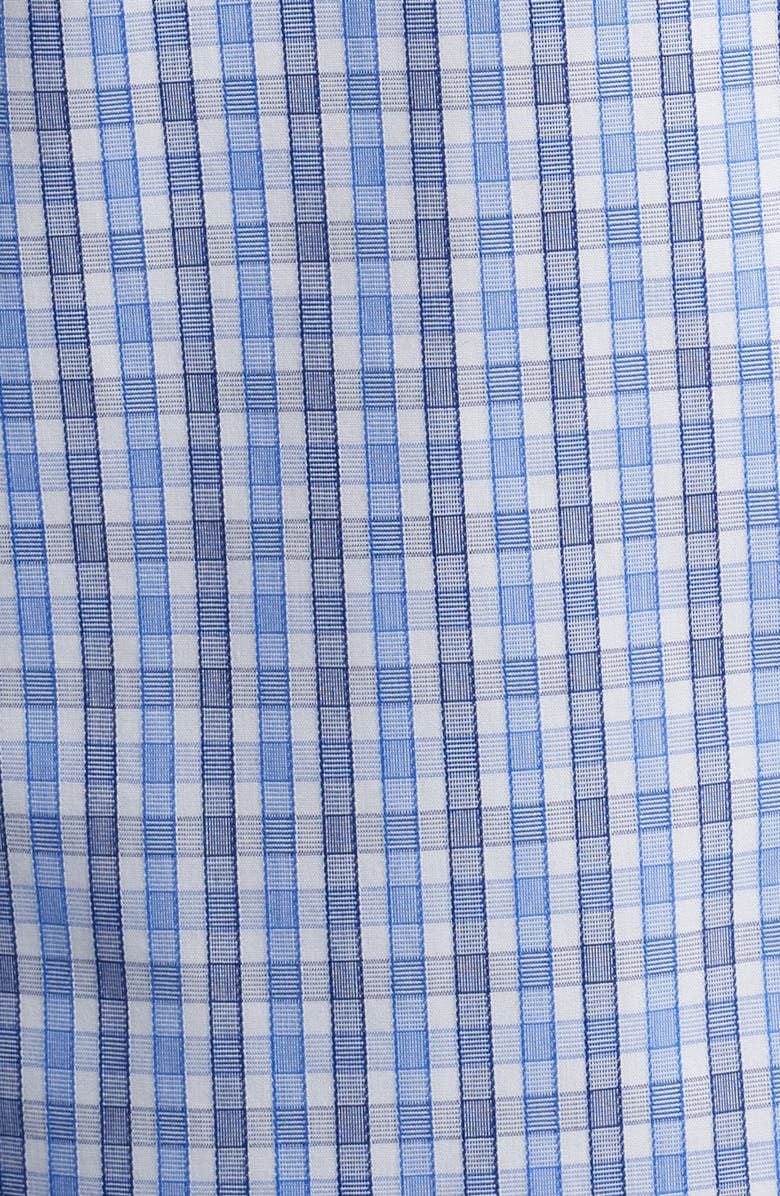 UNTUCKit Durif Check Wrinkle Free Cotton Button-Up Shirt, Alternate, color, Blue