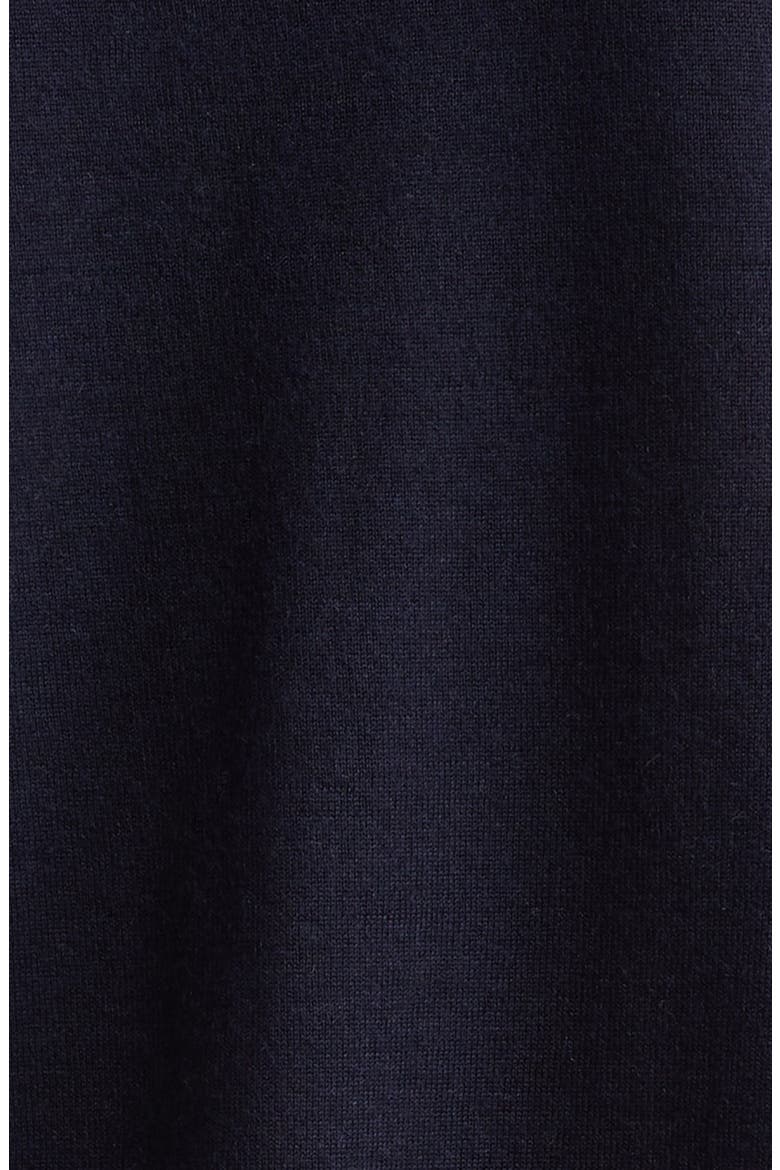 Superfine Cashmere & Silk Crewneck Sweater, Alternate, color, DARK NAVY