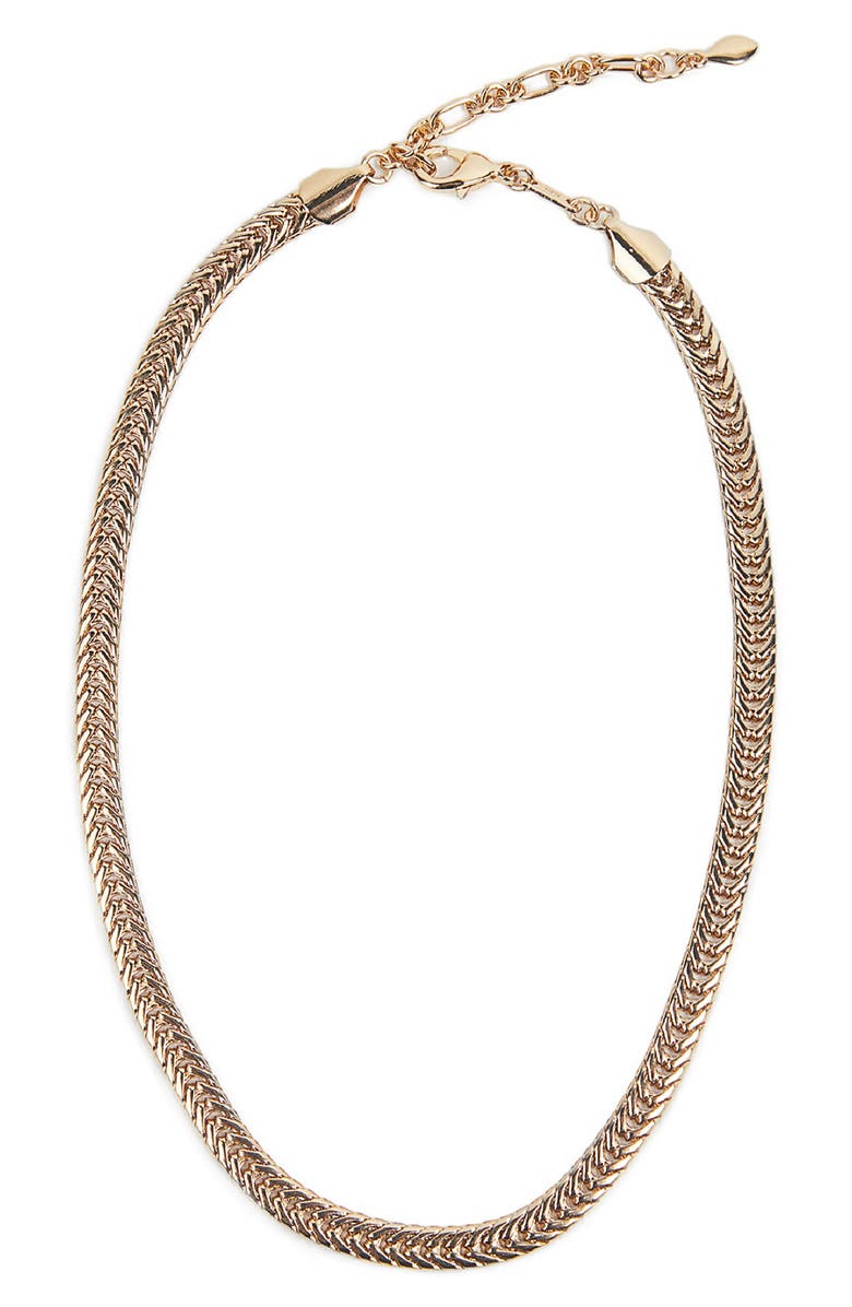 Rebecca Minkoff Braided Chain Collar Necklace, Main, color,