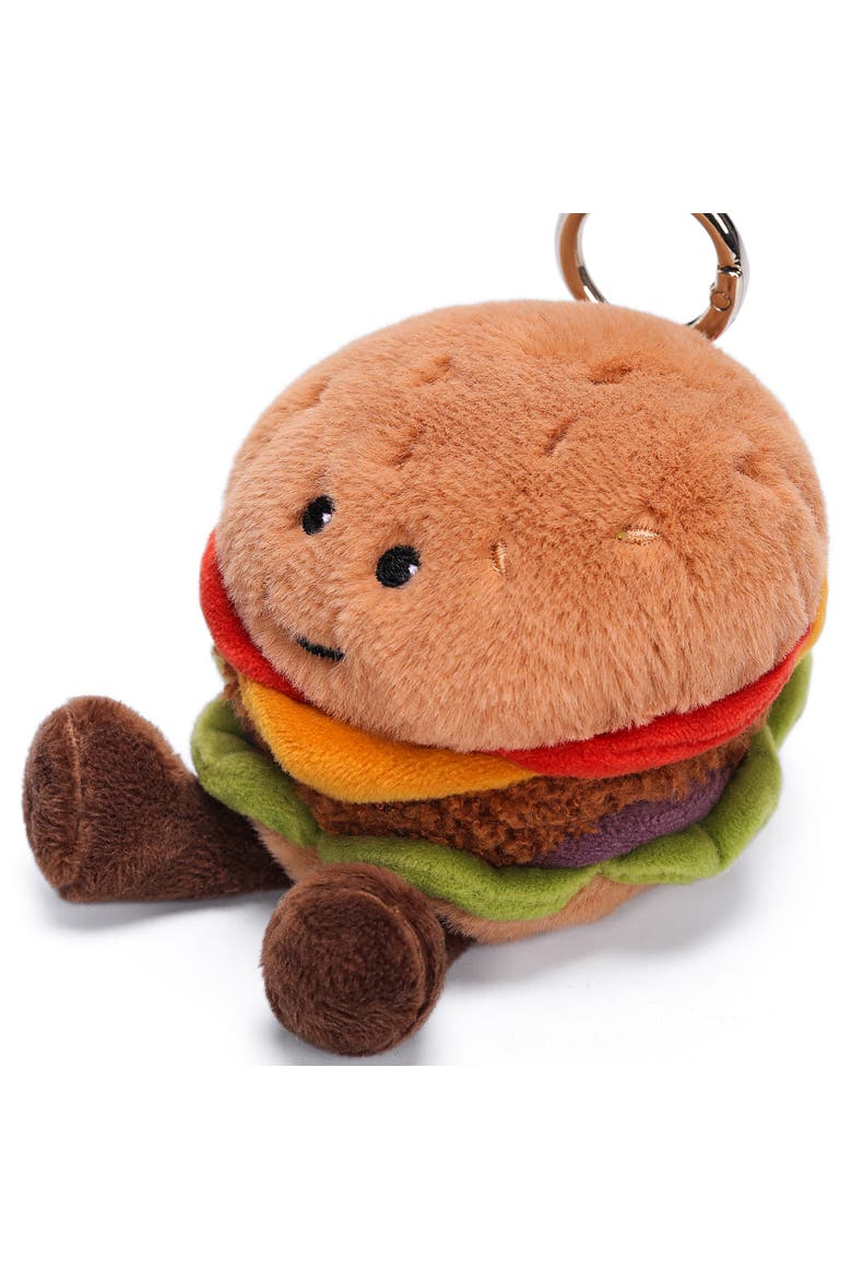 Plush Bag Charm Juicy Cheese Burger, Alternate, color, Multicolored