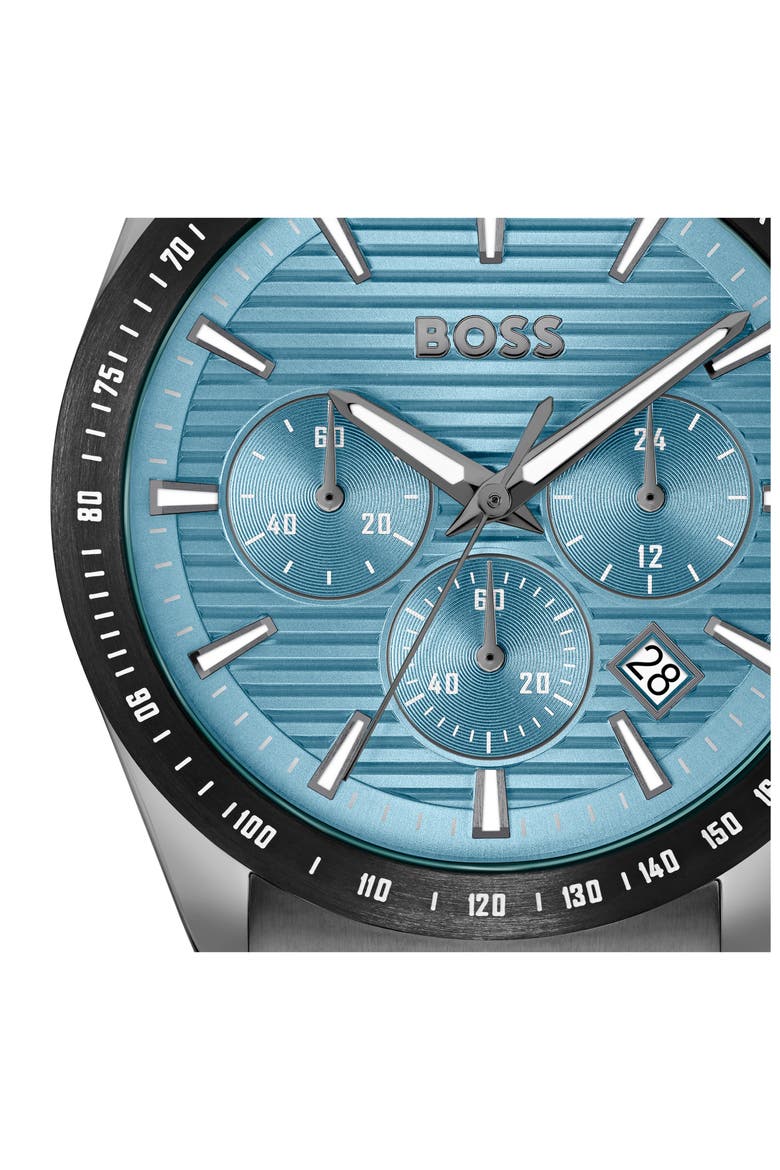 Strike Chronograph Bracelet Watch, 41mm, Alternate, color, TURQUOISE