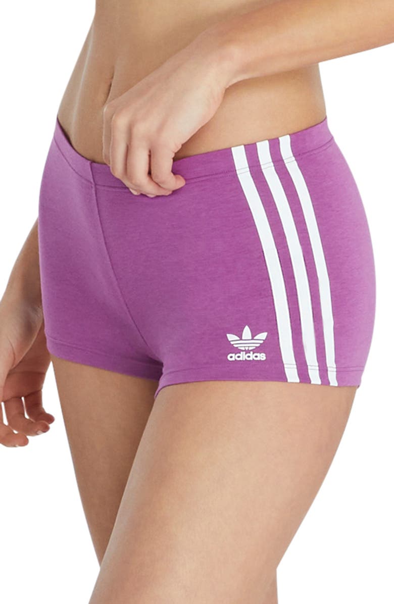 adidas Originals Cotton Blend Boxer Briefs, Alternate, color, Purple