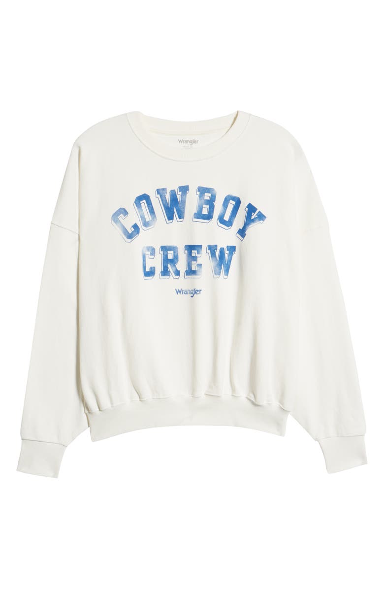 Wrangler Women's Relaxed Cotton Graphic Sweatshirt, Alternate, color, 