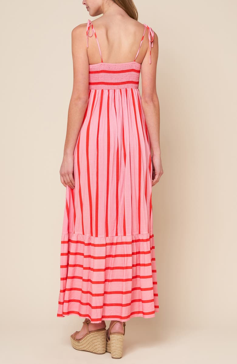 Flying Tomato Printed Woven Midi Dress in Black - FINAL SALE