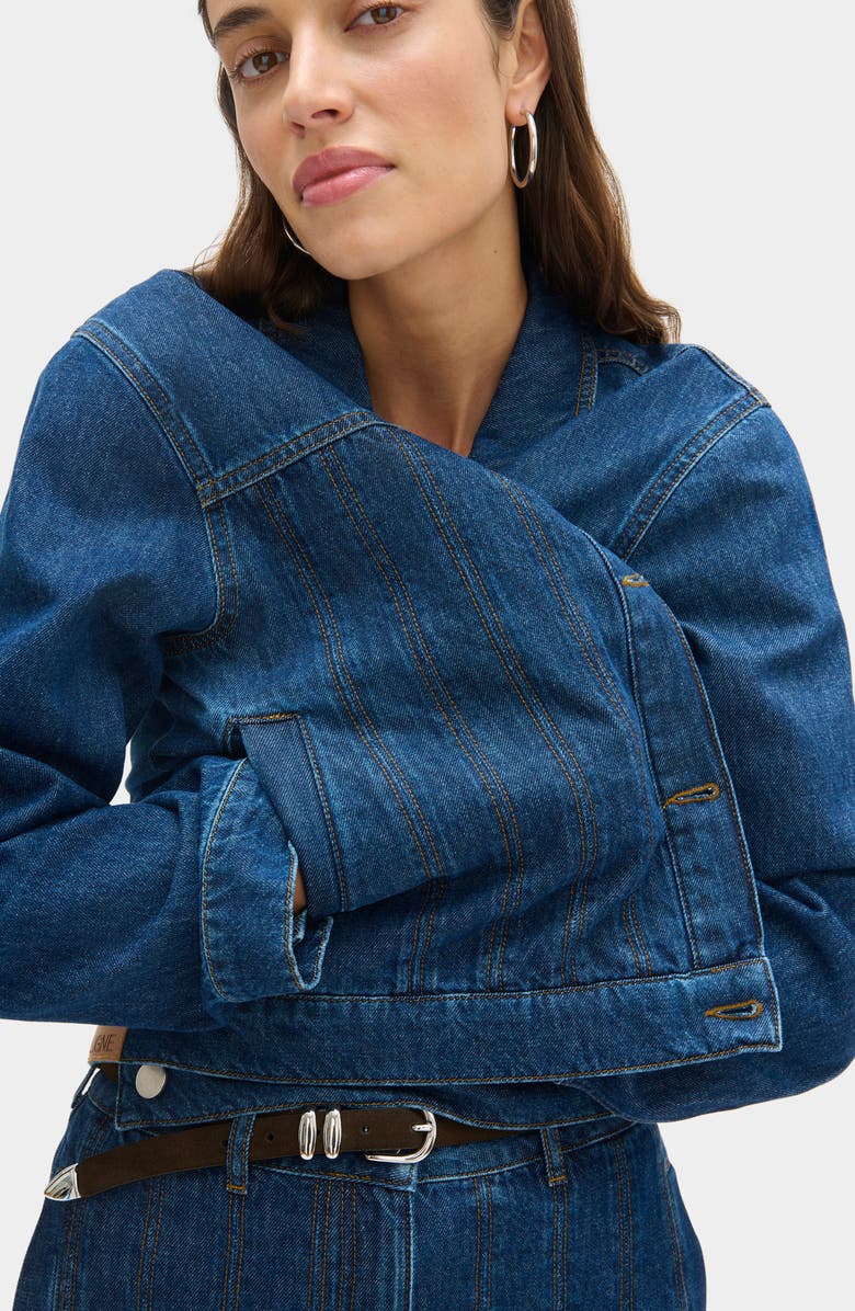 ALIGNE Hestia Denim Jacket, Alternate, color, Ocean Blue