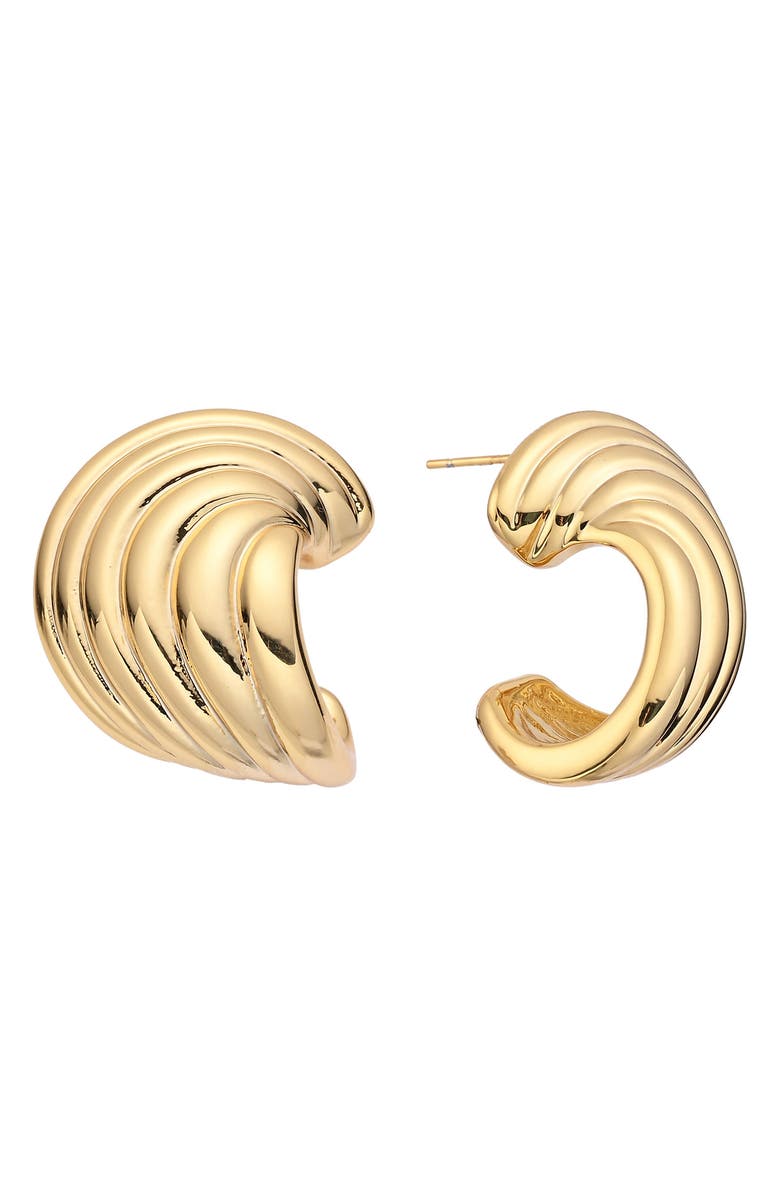 EYE CANDY LOS ANGELES Mireya Stud Earrings, Main, color, Gold