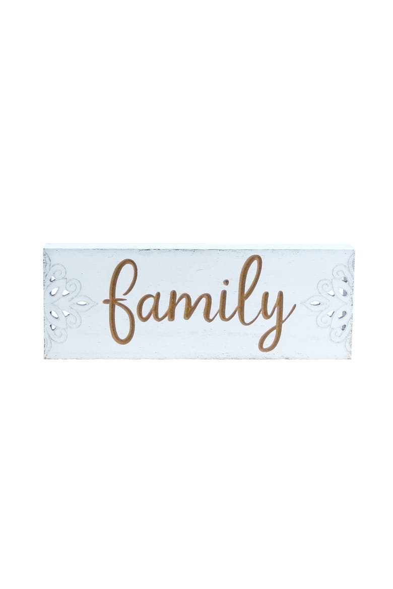 Family Sign, Main, color, White