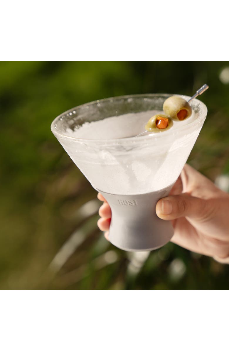 HOST Glass FREEZE Martini Cooling Cup Set of 2, Alternate, color, Gray