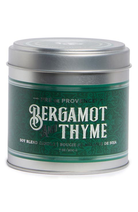 Bergamot & Thyme Tin Candle