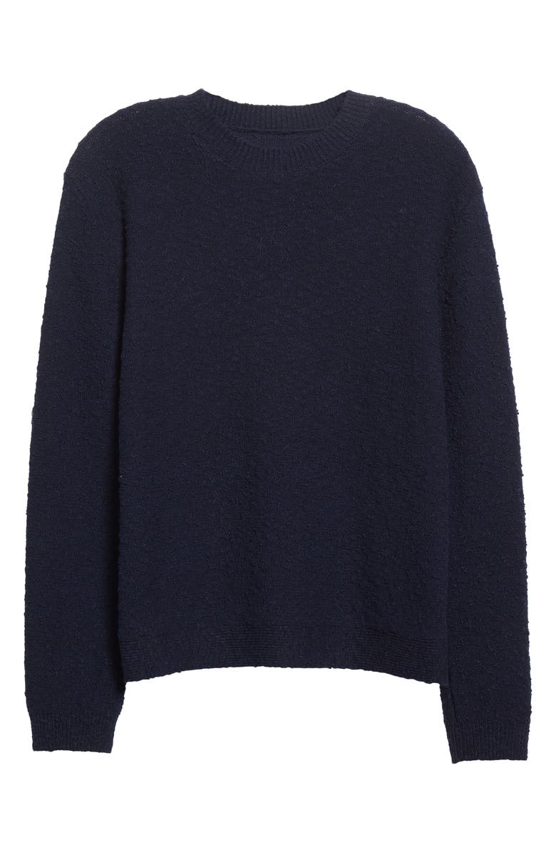 Maison Margiela Crewneck Cotton Blend Bouclé Sweater, Alternate, color,