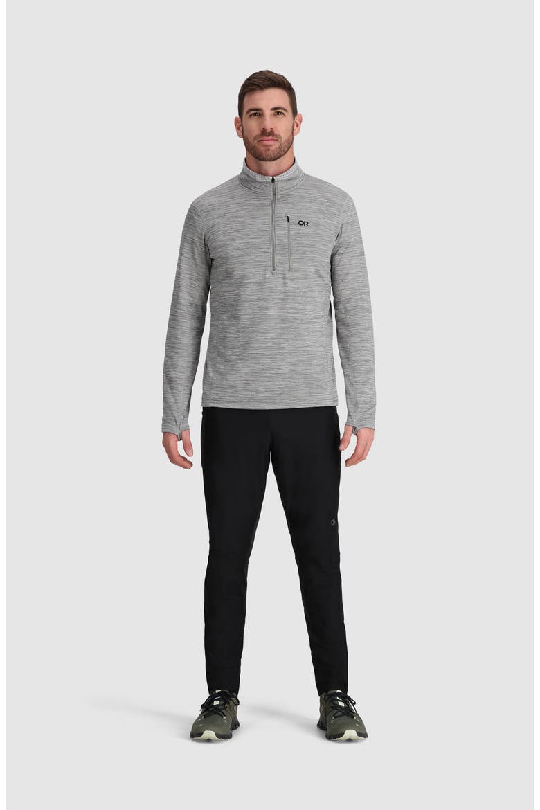 Vigor Half Zip Fleece Pullover, Alternate, color, GREY HEATHER