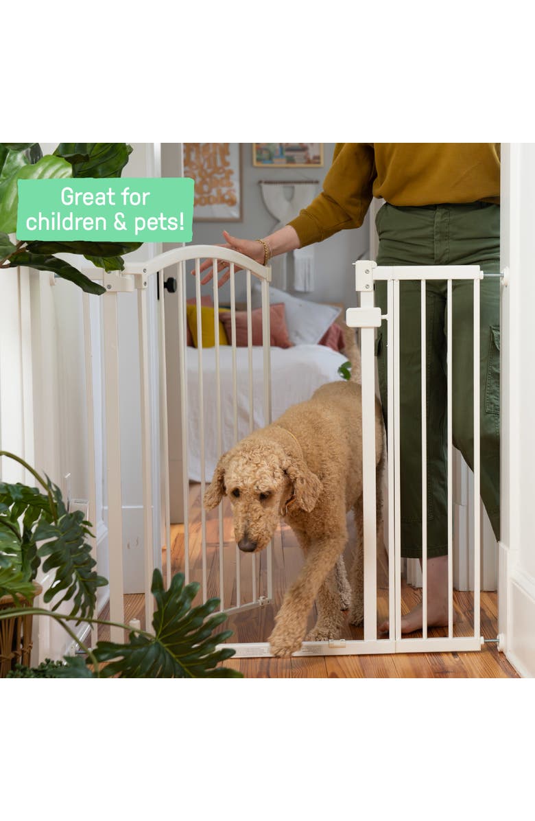 INGENUITY Extra Tall & Wide Safety Pet and Baby Gate, Alternate, color, White