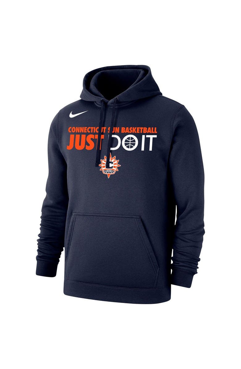 Nike Unisex Nike Navy Connecticut Sun Just Do It Club Pullover Hoodie, Alternate, color,