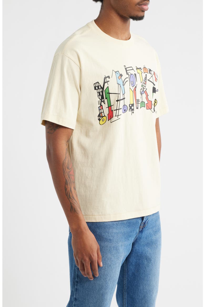 Work of Arc Cotton Graphic T-Shirt, Alternate, color, NATURAL